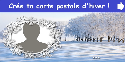 Crée ta carte postale d'hiver!