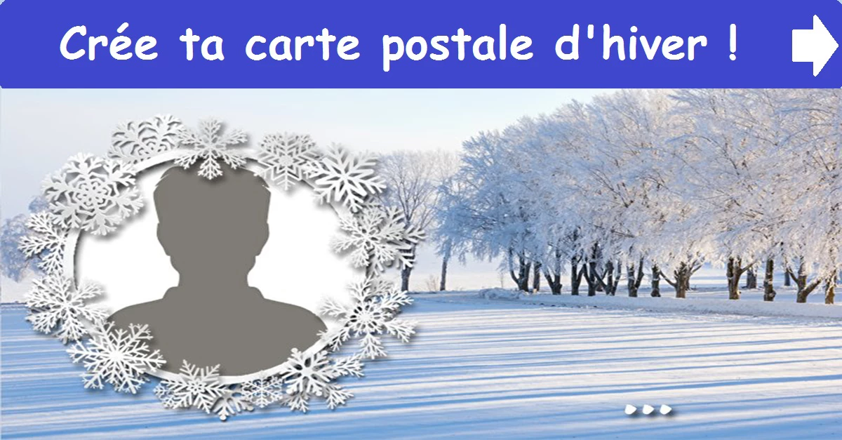 Crée ta carte postale d'hiver!