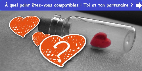 À quel point êtes-vous compatibles ! Toi et ton partenaire ?