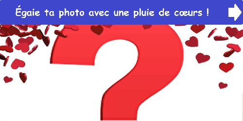 Égaie ta photo avec une pluie de cœurs !