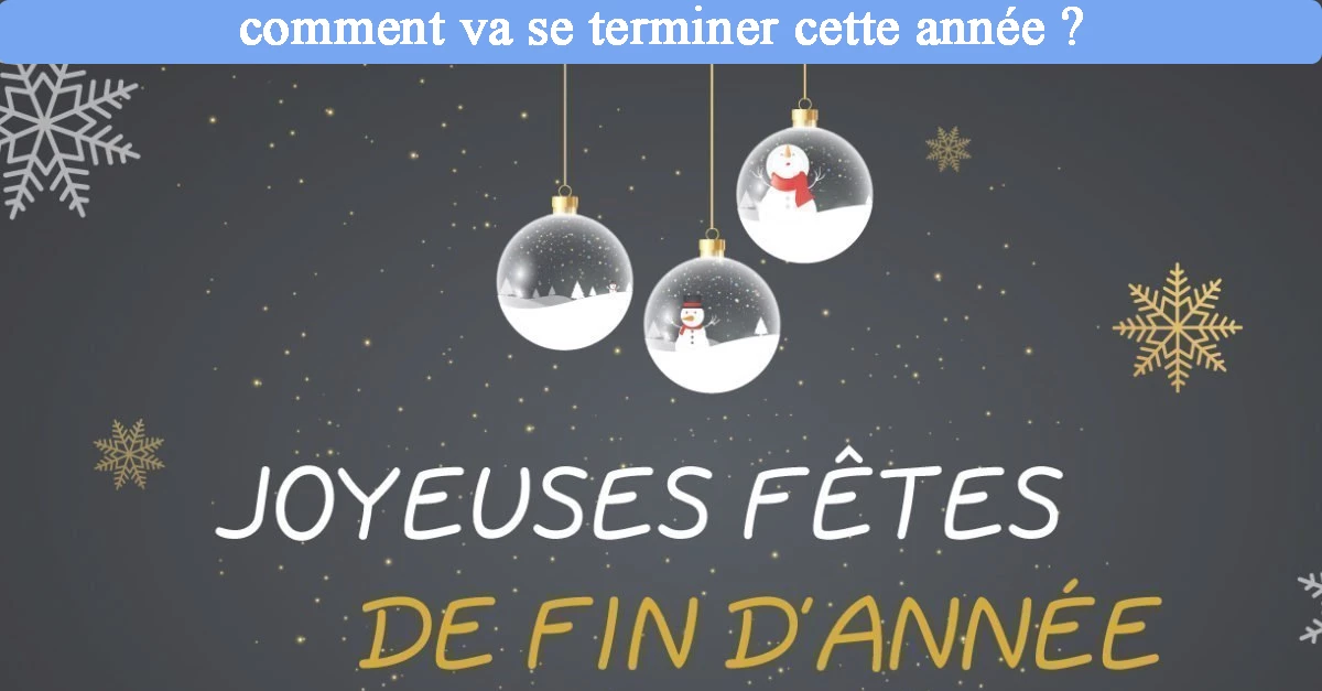 Comment va se terminer votre année ?