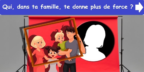 Qui, dans ta famille, te donne plus de force ?