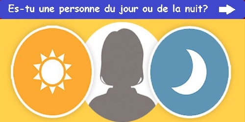 Es-tu une personne du jour ou de la nuit?