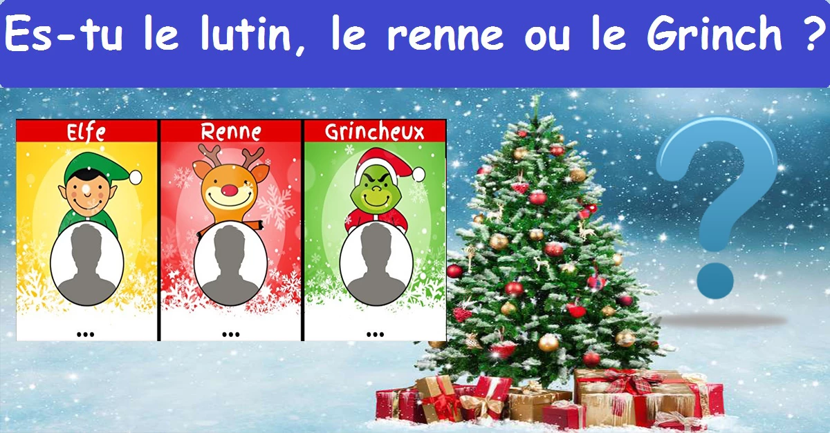 Es-tu le lutin, le renne ou le Grinch ?
