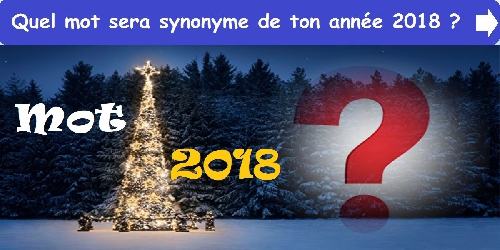 Mot Synonyme de cette année ?