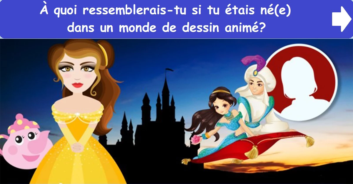 À quoi ressemblerais-tu si tu étais né(e) dans un monde de dessin animé?