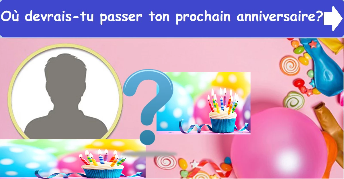 Où devrais-tu passer ton prochain anniversaire ?
