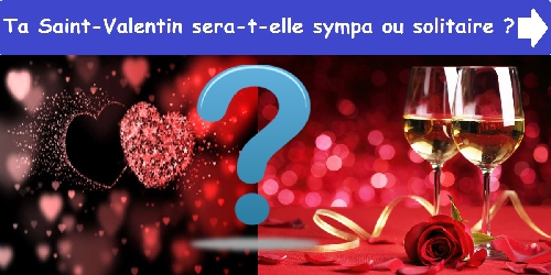 Ta Saint-Valentin sera-t-elle sympa ou solitaire ?