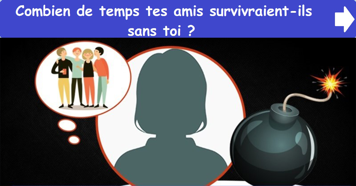 Combien de temps tes amis survivraientils sans toi