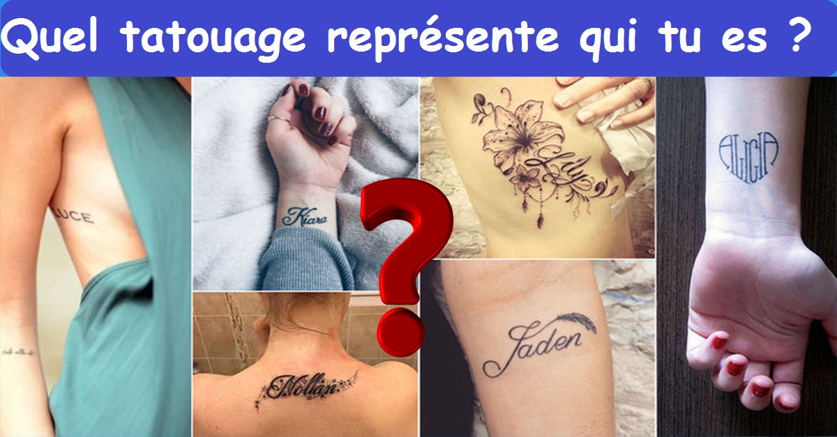 Quel tatouage représente qui tu es ?