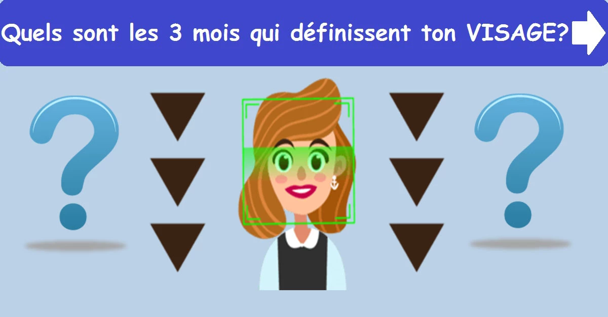 Quels sont les 3 mois qui définissent ton VISAGE ?
