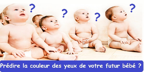 Prédire la couleur des yeux de votre futur bébé ?