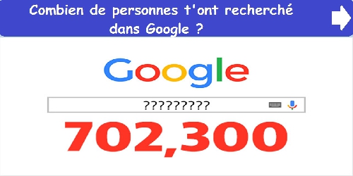 Combien de personnes t'ont recherché dans Google ?